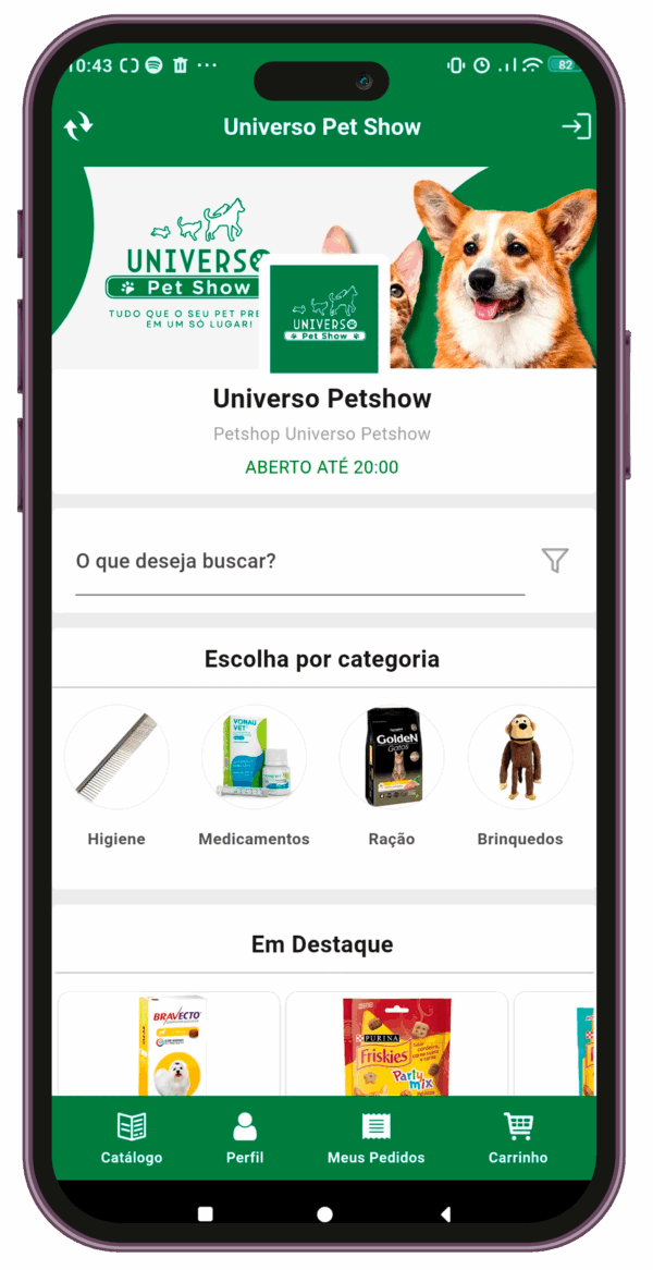 Aplicativo Universo Pet Show