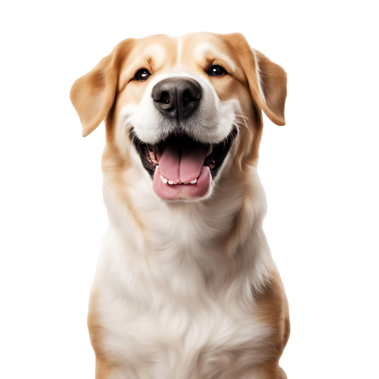 Cachorro sorrindo